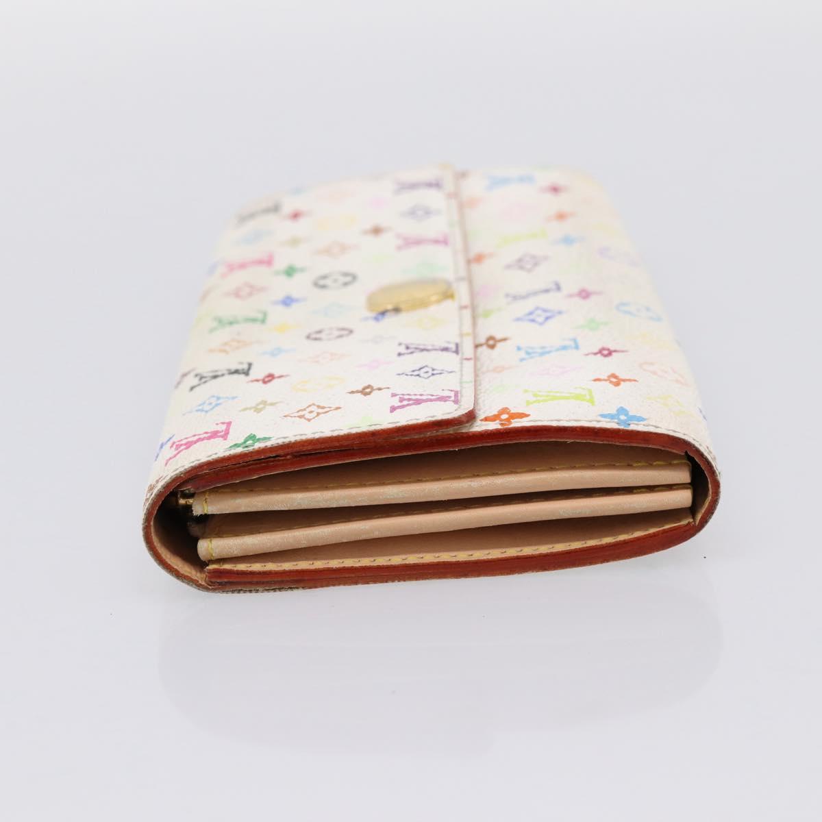 LOUIS VUITTON Multicolor Portefeuille Sarah Long Wallet M93745 LV Auth 197553