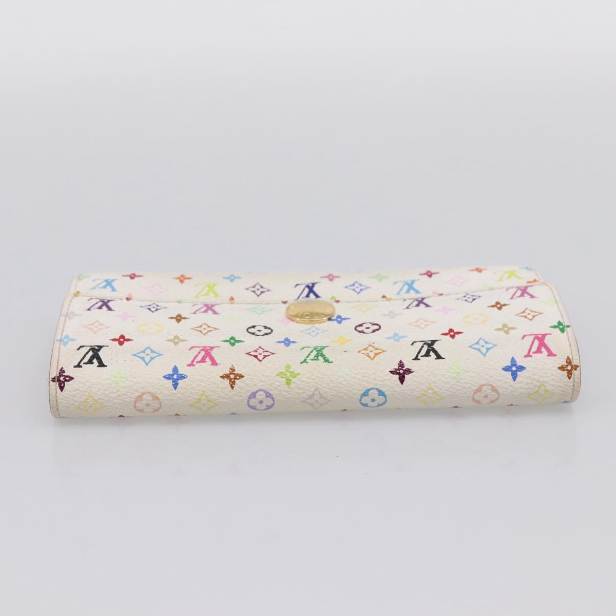 LOUIS VUITTON Multicolor Portefeuille Sarah Long Wallet M93745 LV Auth 197553