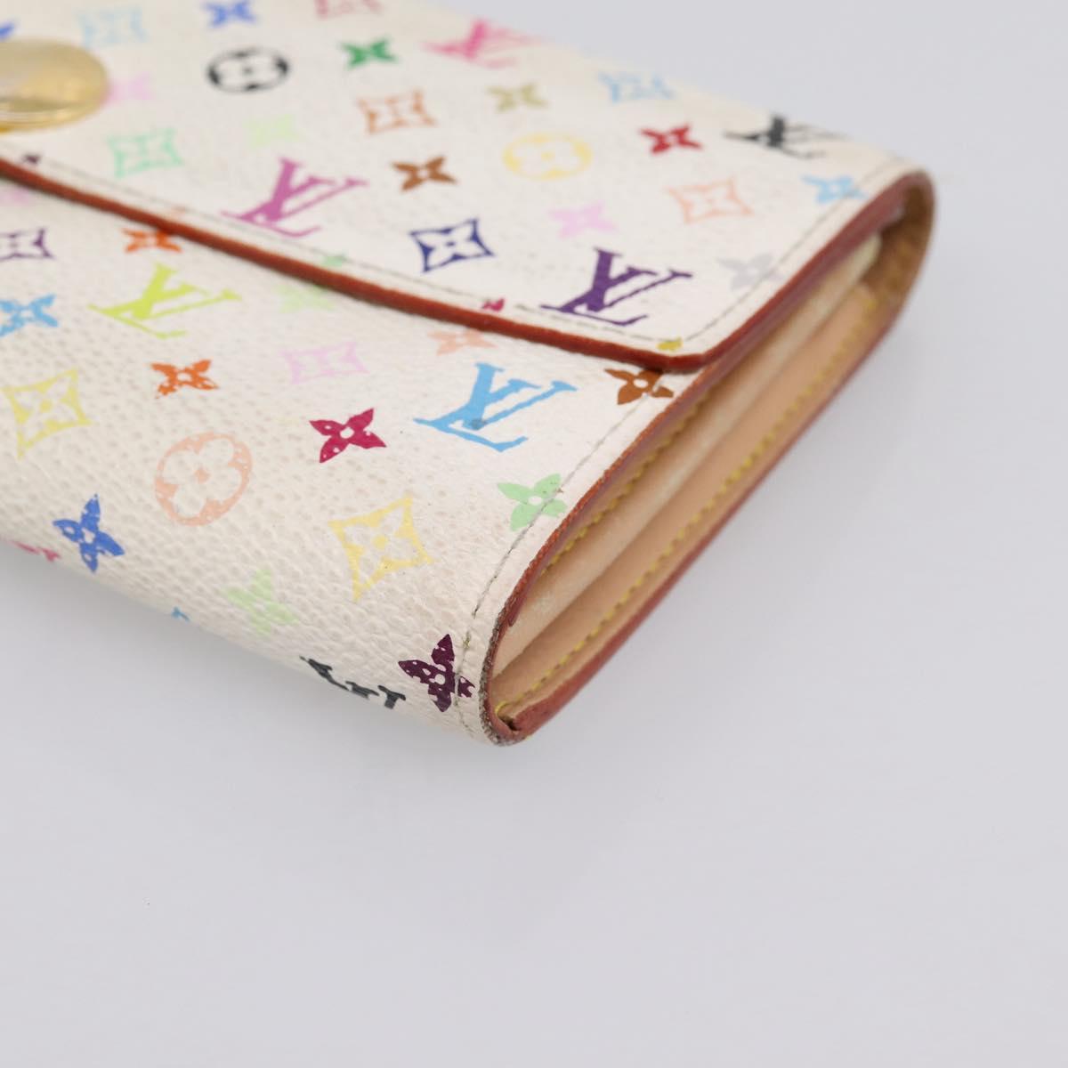 LOUIS VUITTON Multicolor Portefeuille Sarah Long Wallet M93745 LV Auth 197553