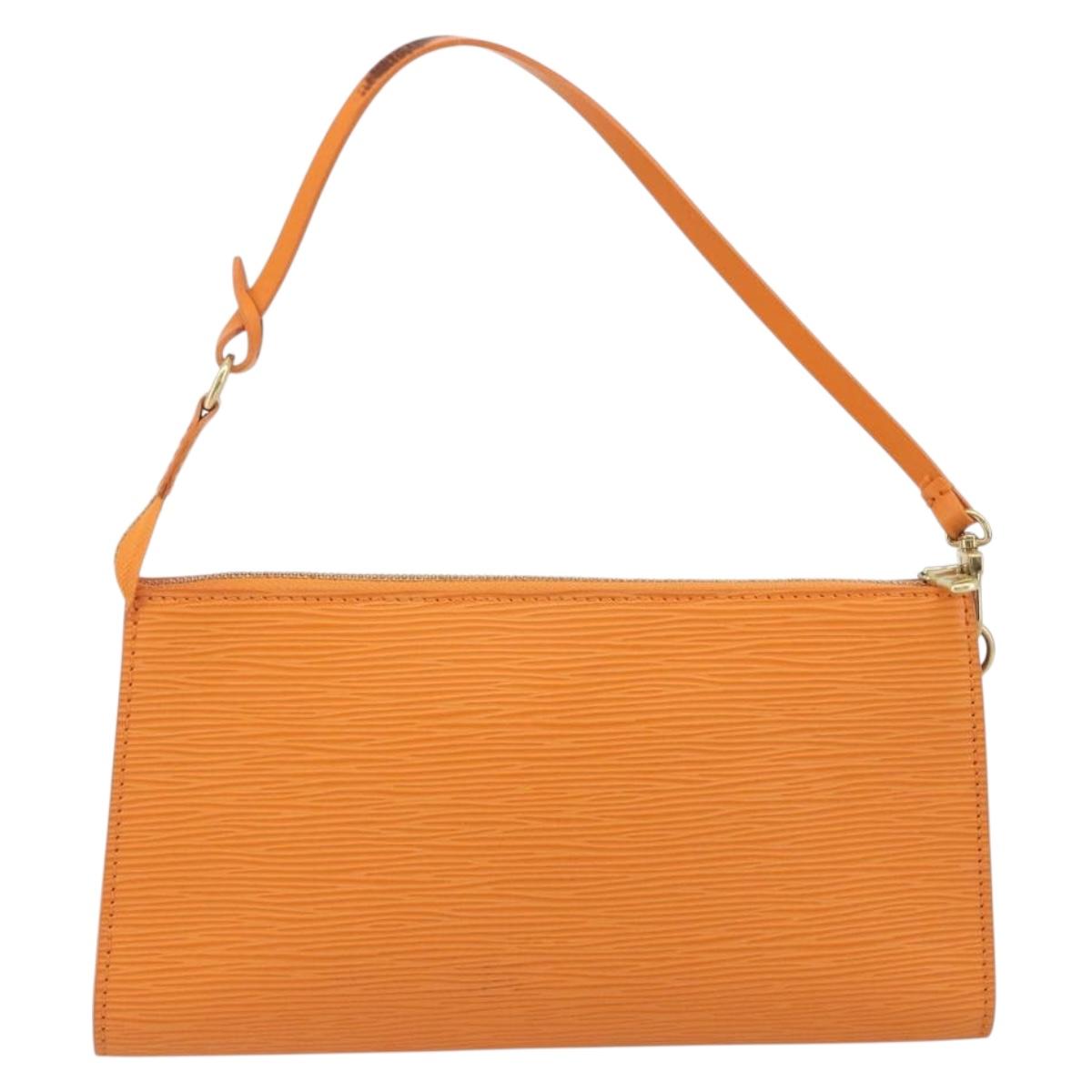 LOUIS VUITTON Epi Pochette Accessoires Orange Mandarin M5294H LV Auth 197554A