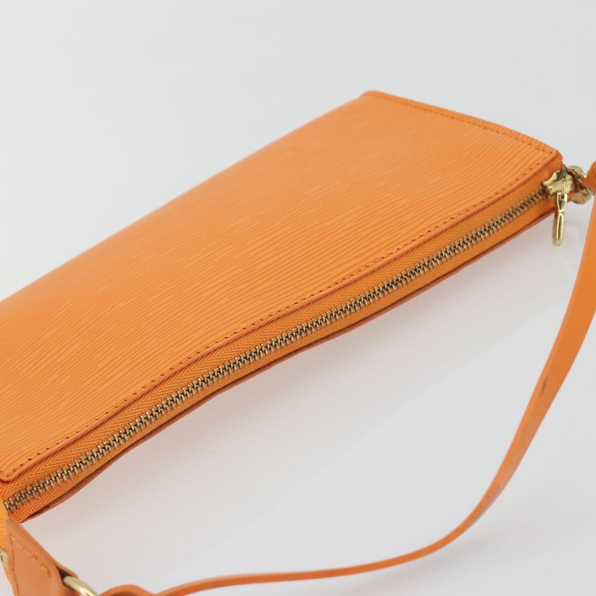 LOUIS VUITTON Epi Pochette Accessoires Orange Mandarin M5294H LV Auth 197554A
