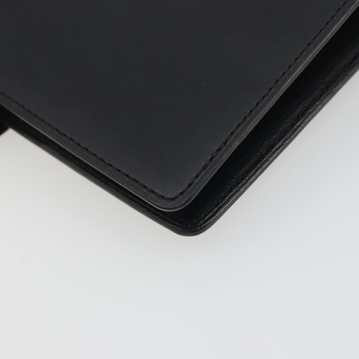 LOUIS VUITTON Nomad Agenda MM Day Planner Cover Black R20478 LV Auth 197557A