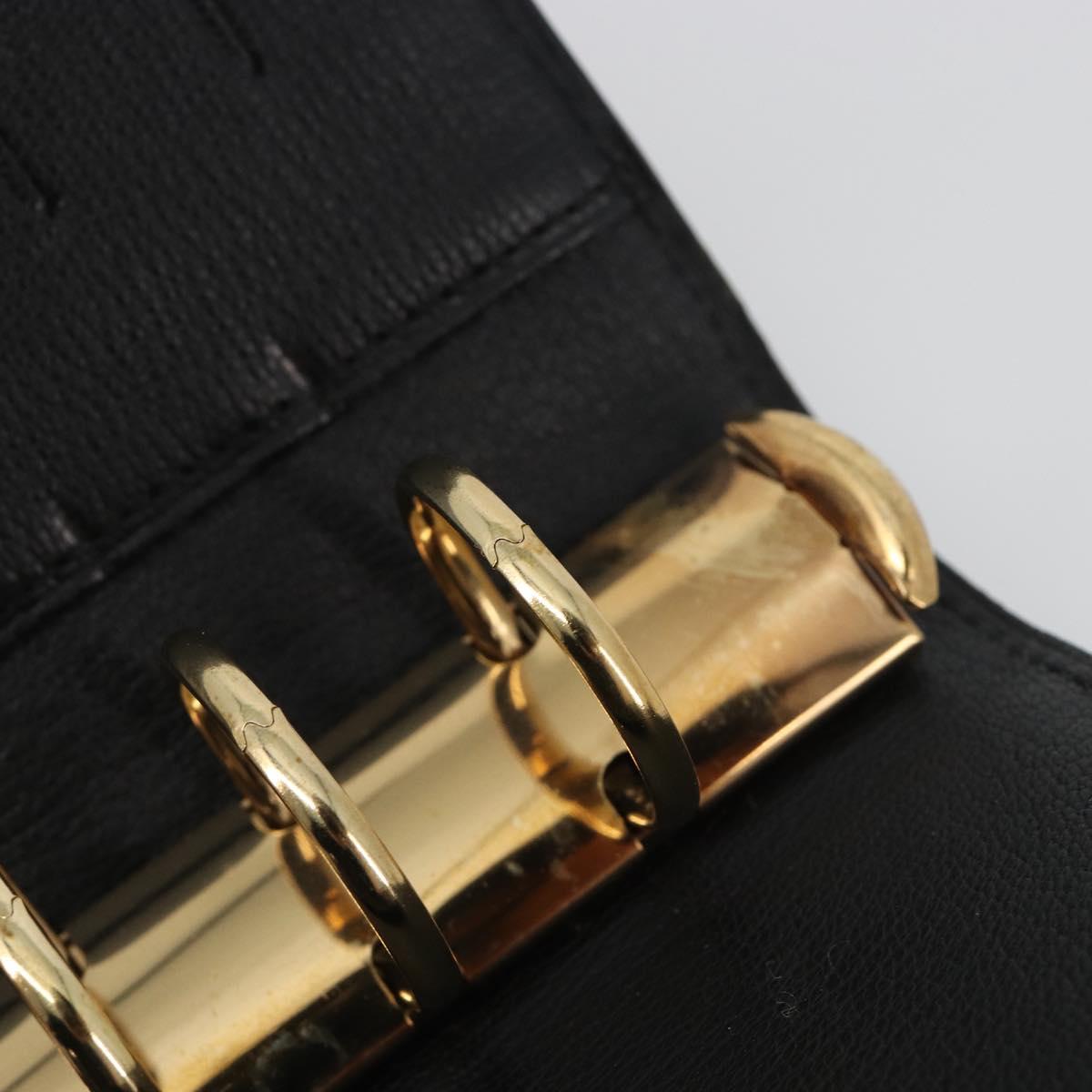 LOUIS VUITTON Nomad Agenda MM Day Planner Cover Black R20478 LV Auth 197557A