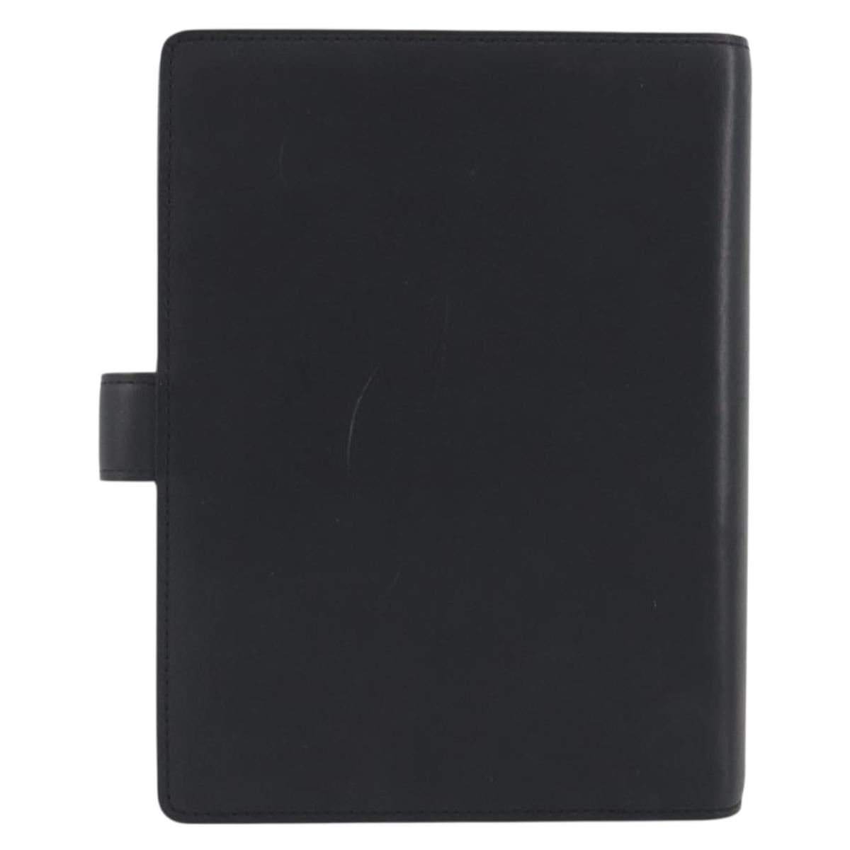 LOUIS VUITTON Nomad Agenda MM Day Planner Cover Black R20478 LV Auth 197557A