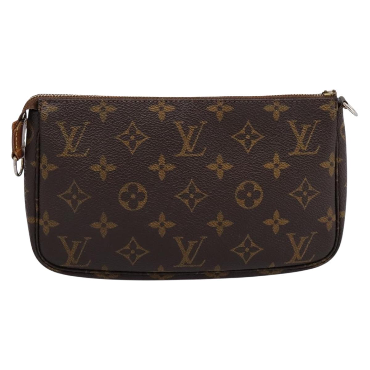 LOUIS VUITTON Monogram Pochette Accessoires Pouch M51980 LV Auth 197558