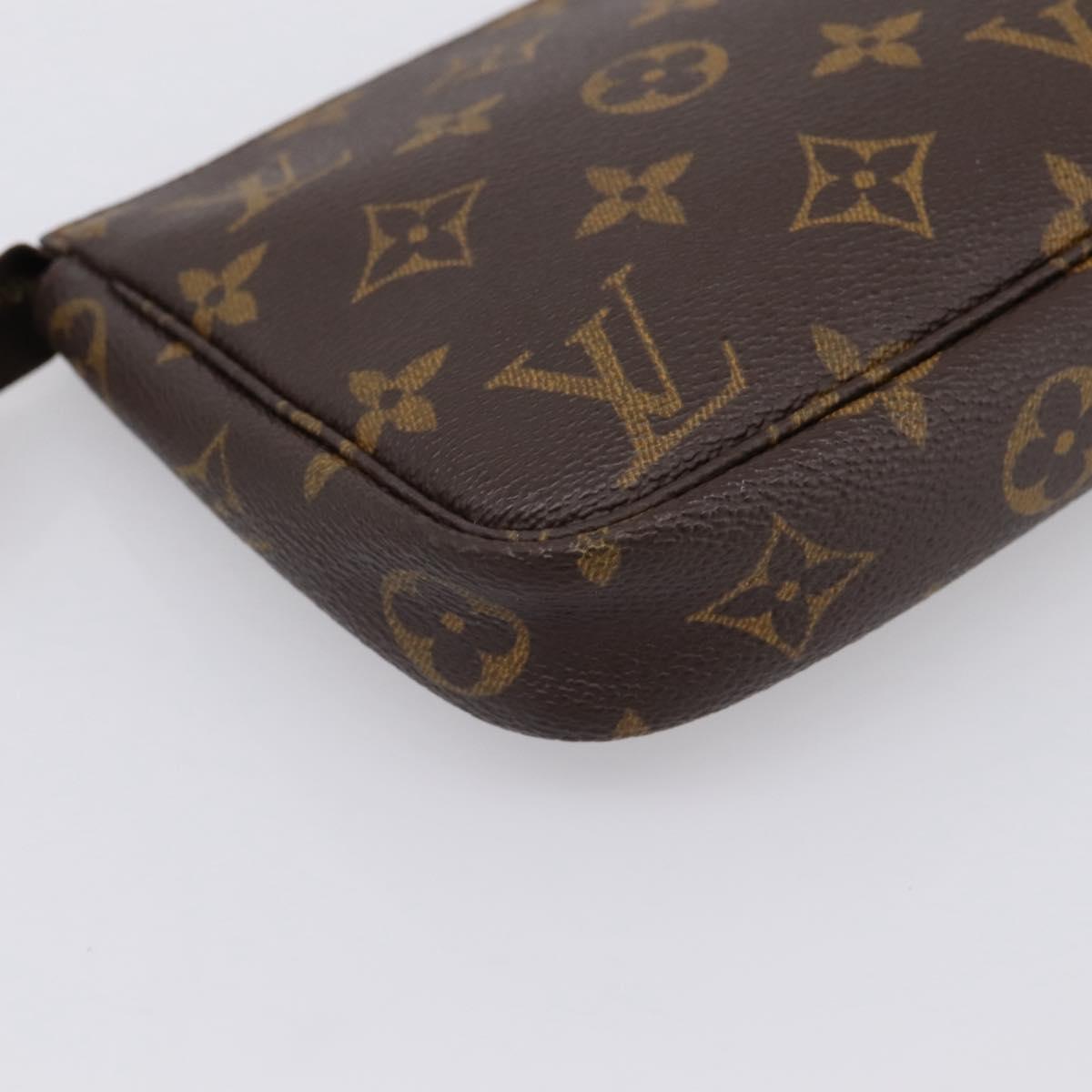 LOUIS VUITTON Monogram Pochette Accessoires Pouch M51980 LV Auth 197558