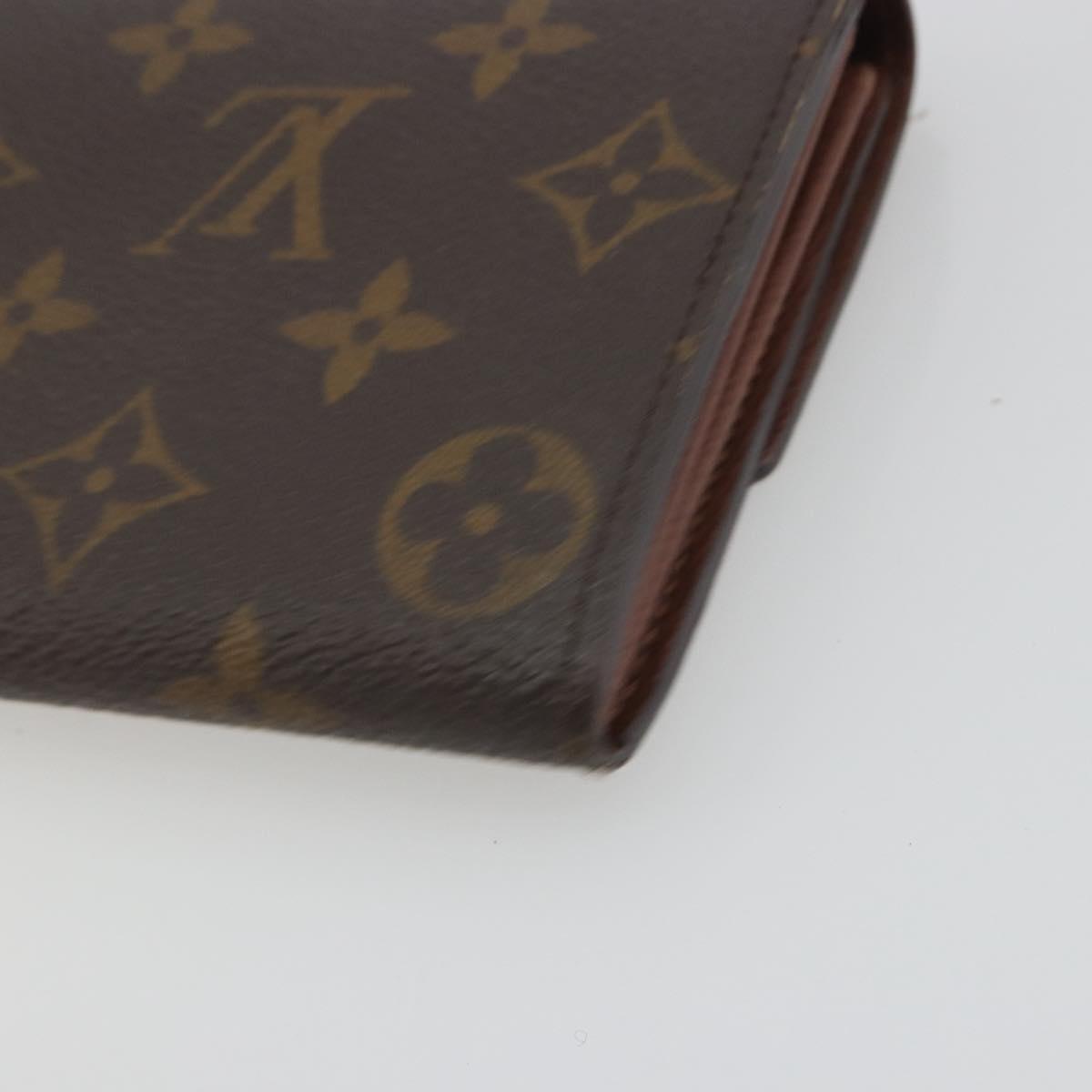 LOUIS VUITTON Monogram Portefeuille Sarah Long Wallet M61734 LV Auth 197559