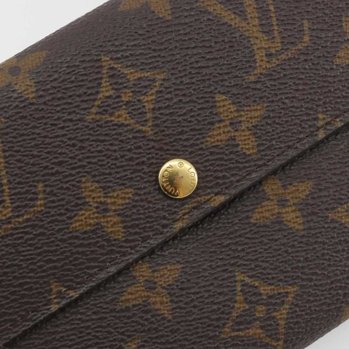 LOUIS VUITTON Monogram Portefeuille Sarah Long Wallet M61734 LV Auth 197559