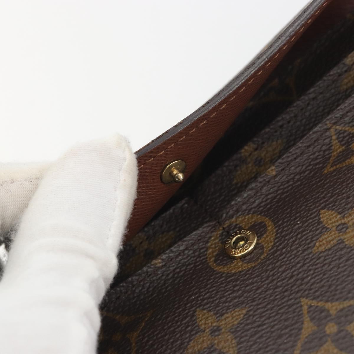 LOUIS VUITTON Monogram Portefeuille Sarah Long Wallet M61734 LV Auth 197559