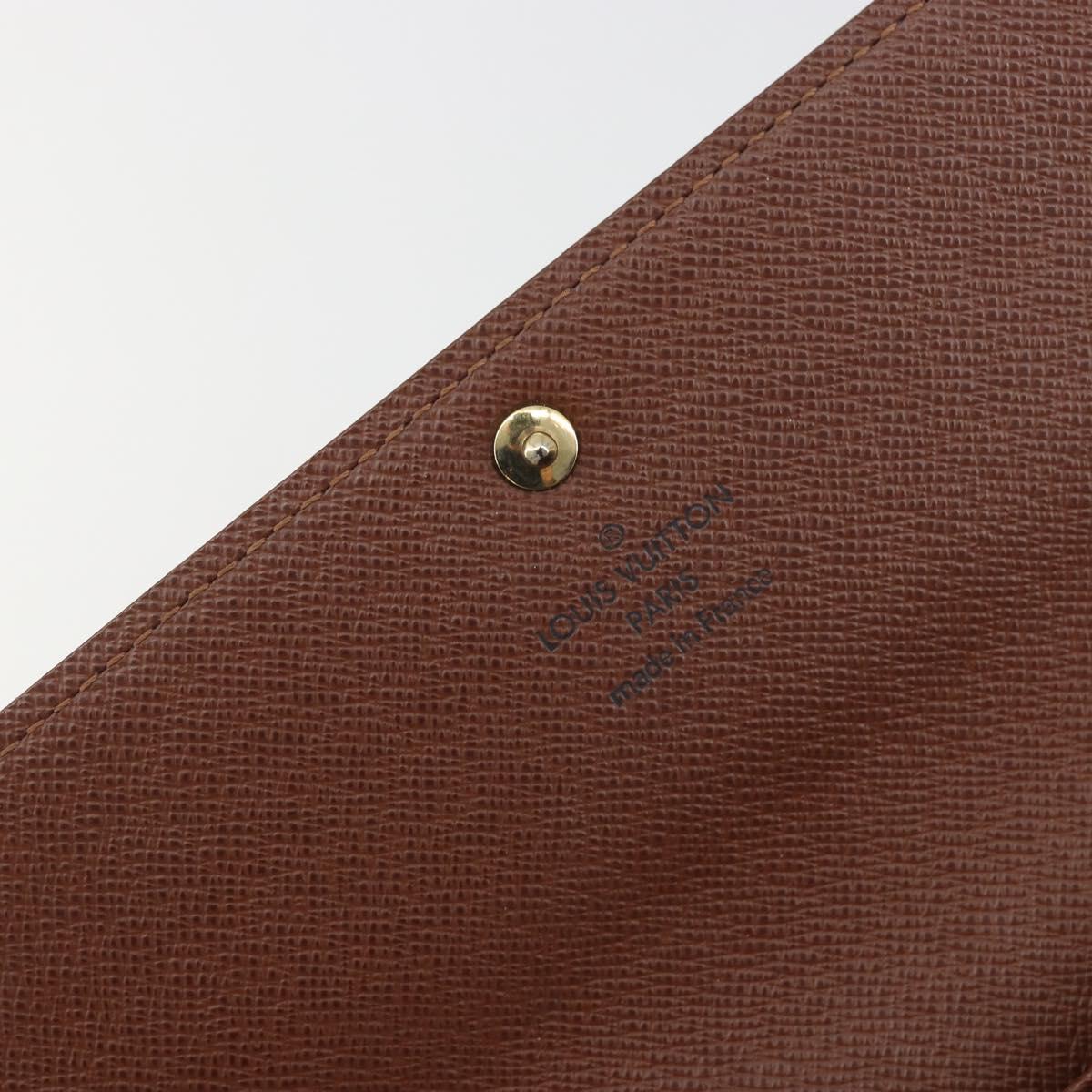 LOUIS VUITTON Monogram Portefeuille Sarah Long Wallet M61734 LV Auth 197559