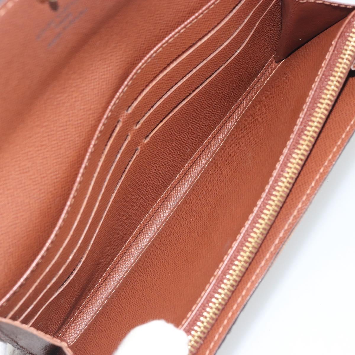 LOUIS VUITTON Monogram Portefeuille Sarah Long Wallet M61734 LV Auth 197559