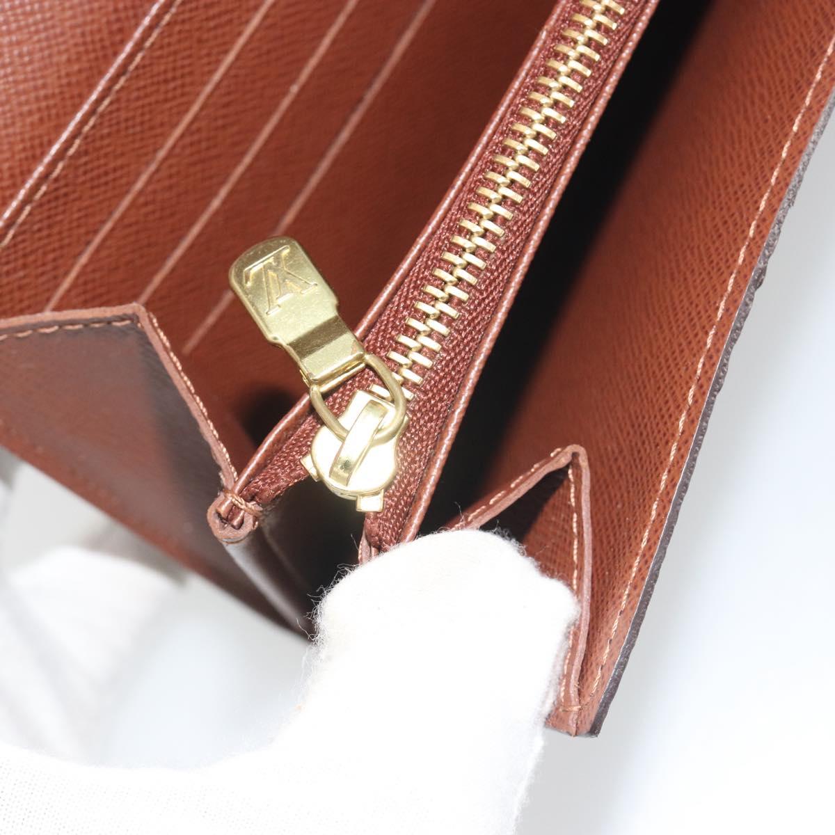 LOUIS VUITTON Monogram Portefeuille Sarah Long Wallet M61734 LV Auth 197559