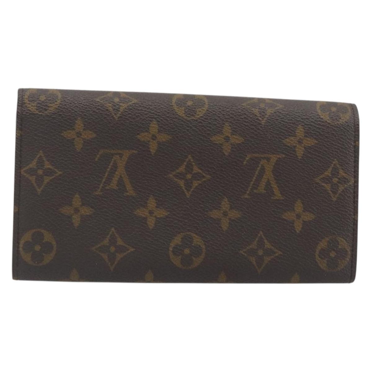 LOUIS VUITTON Monogram Portefeuille Sarah Long Wallet M61734 LV Auth 197559