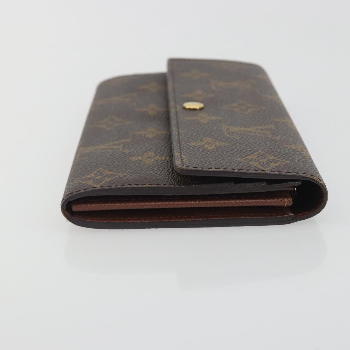 LOUIS VUITTON Monogram Portefeuille Sarah Long Wallet M61734 LV Auth 197559