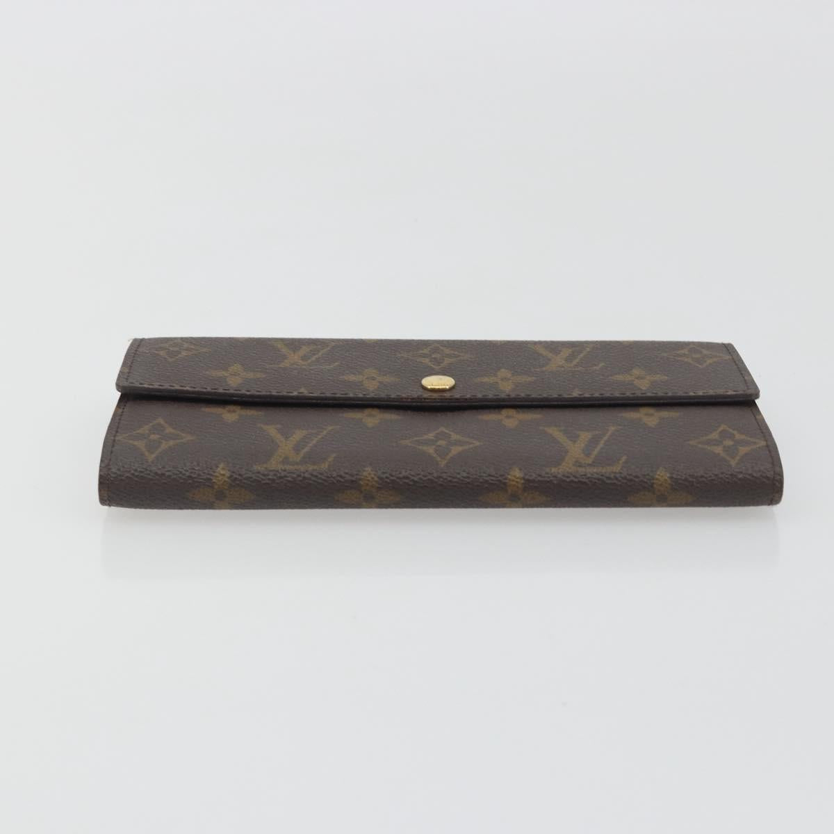 LOUIS VUITTON Monogram Portefeuille Sarah Long Wallet M61734 LV Auth 197559