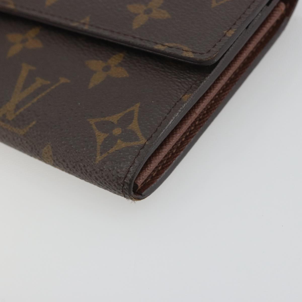 LOUIS VUITTON Monogram Portefeuille Sarah Long Wallet M61734 LV Auth 197559