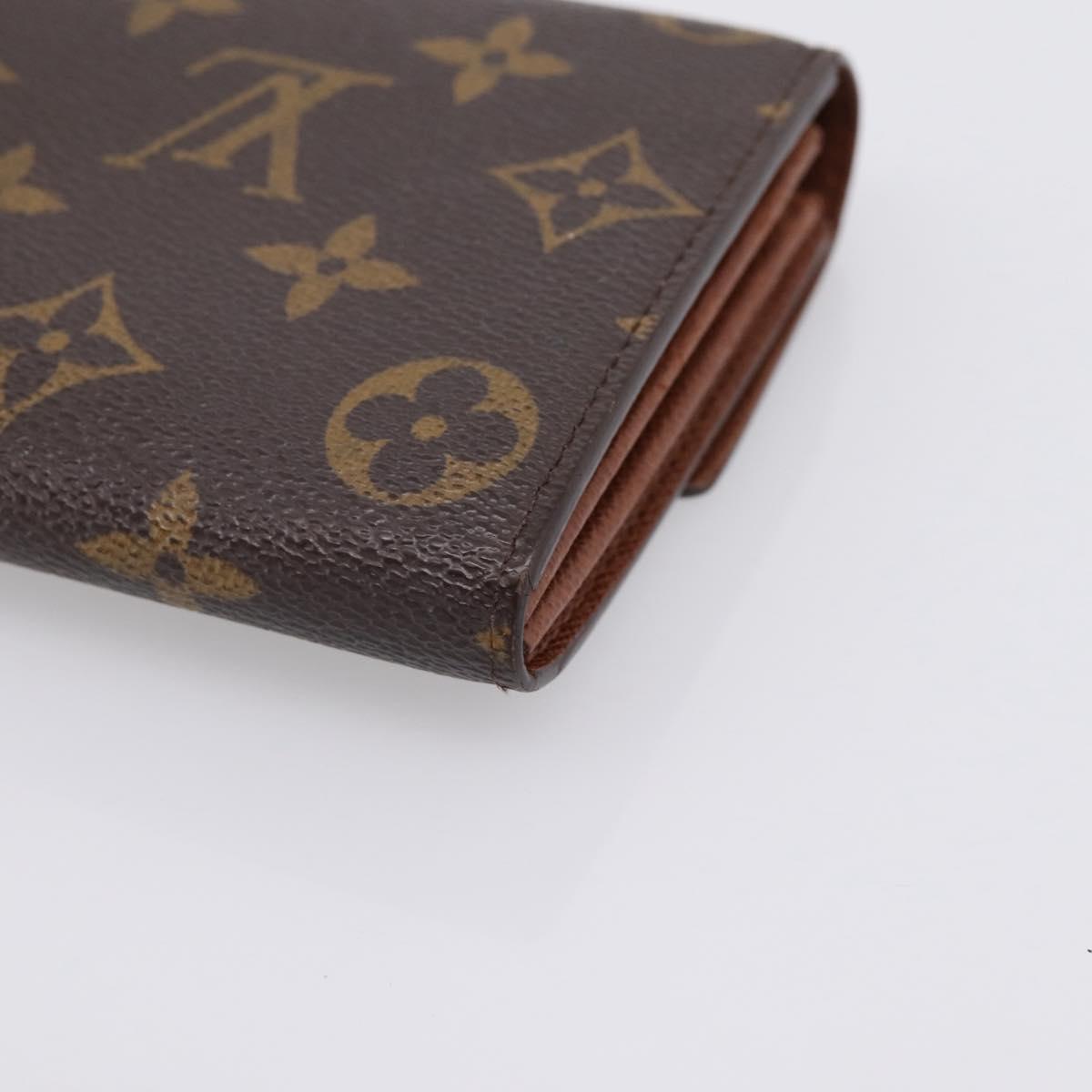 LOUIS VUITTON Monogram Portefeuille Sarah Long Wallet M61734 LV Auth 197560