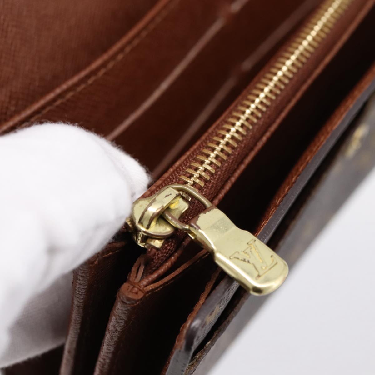 LOUIS VUITTON Monogram Portefeuille Sarah Long Wallet M61734 LV Auth 197560