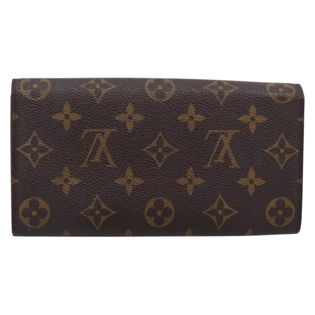 LOUIS VUITTON Monogram Portefeuille Sarah Long Wallet M61734 LV Auth 197560