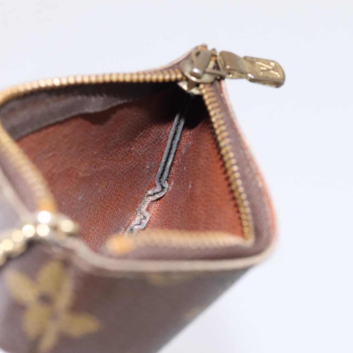 LOUIS VUITTON Monogram Pochette Cles Coin Purse M60033 LV Auth 197562