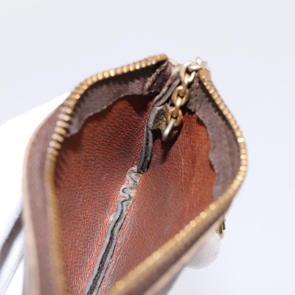 LOUIS VUITTON Monogram Pochette Cles Coin Purse M60033 LV Auth 197562