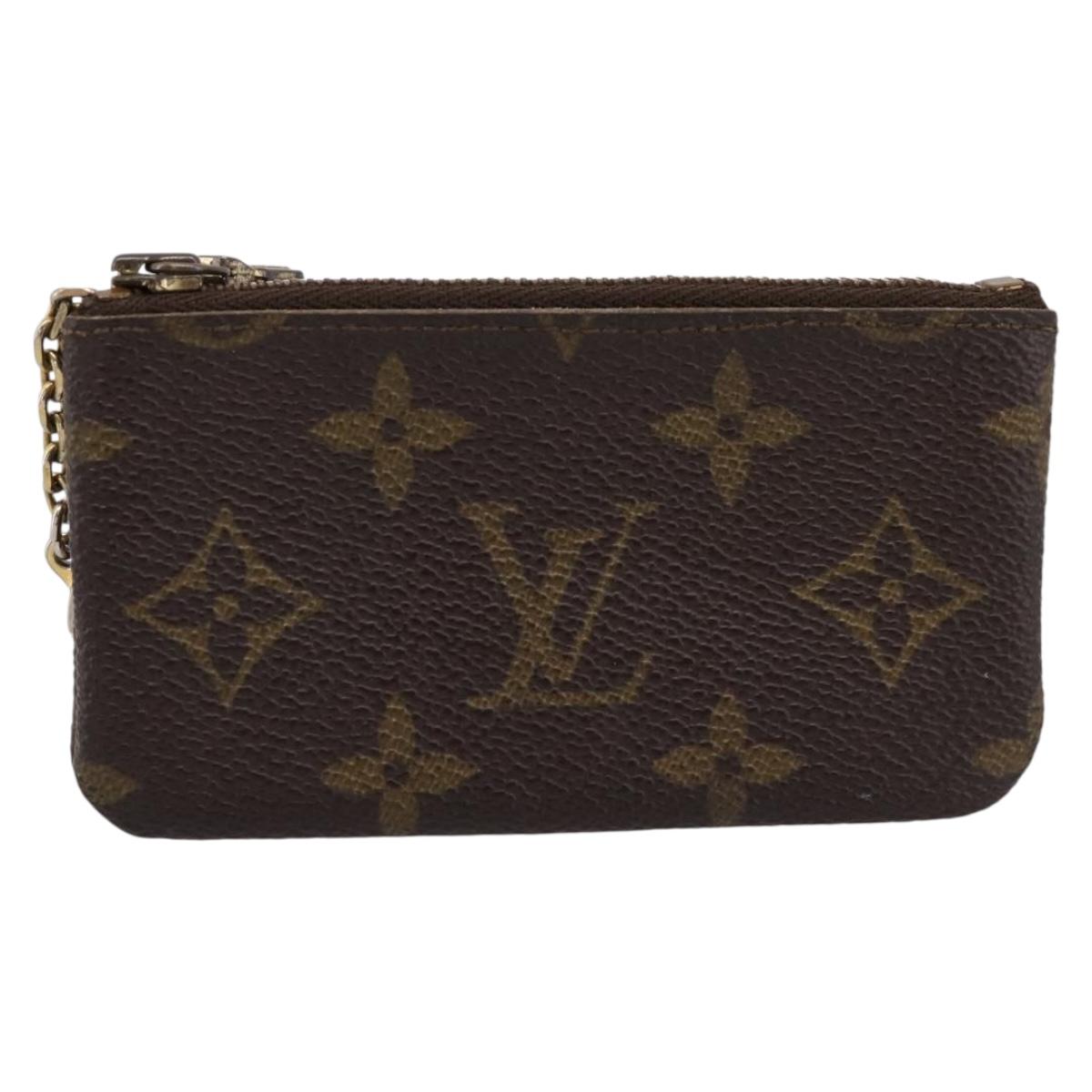 LOUIS VUITTON Monogram Pochette Cles Coin Purse M60033 LV Auth 197562
