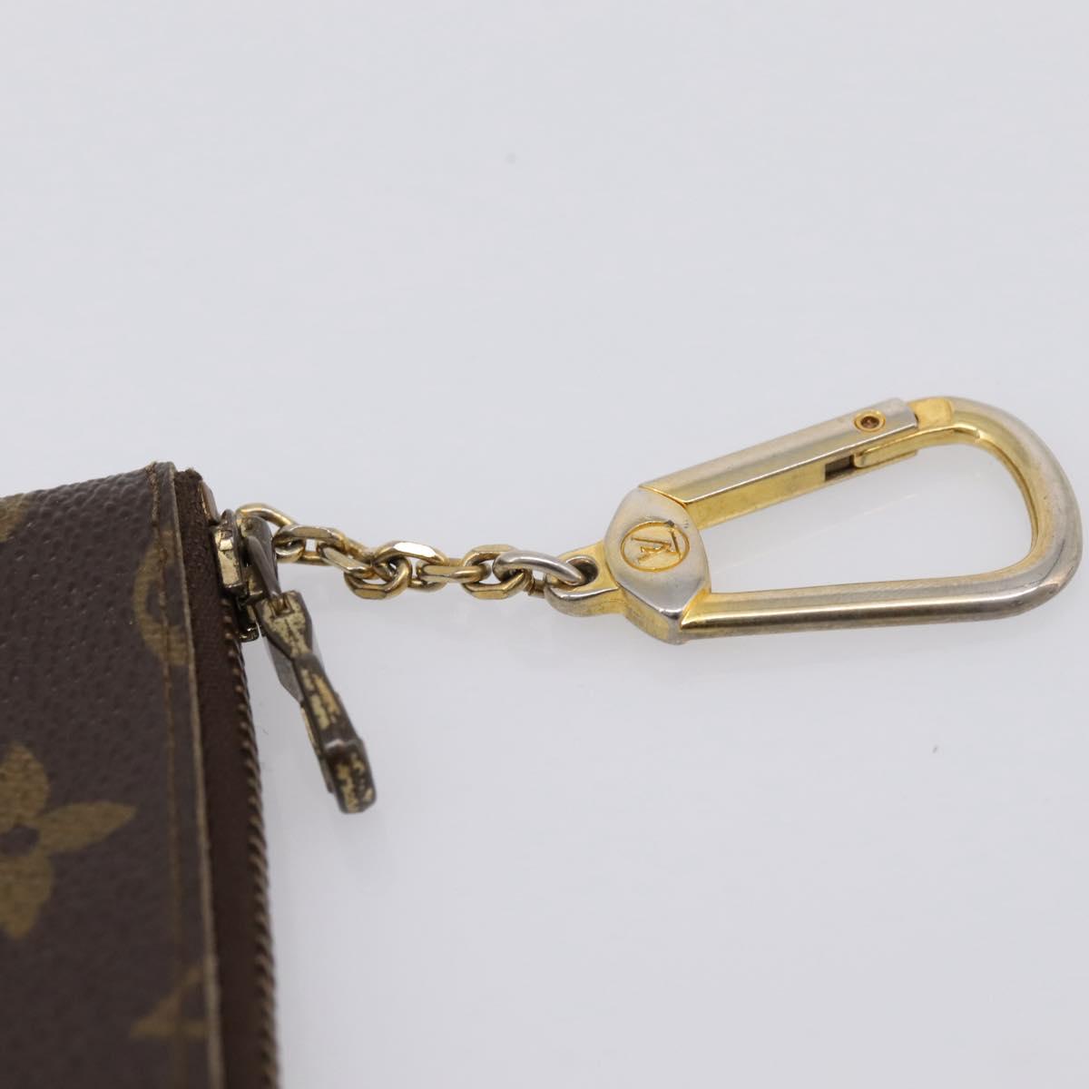 LOUIS VUITTON Monogram Pochette Cles Coin Purse M60033 LV Auth 197562