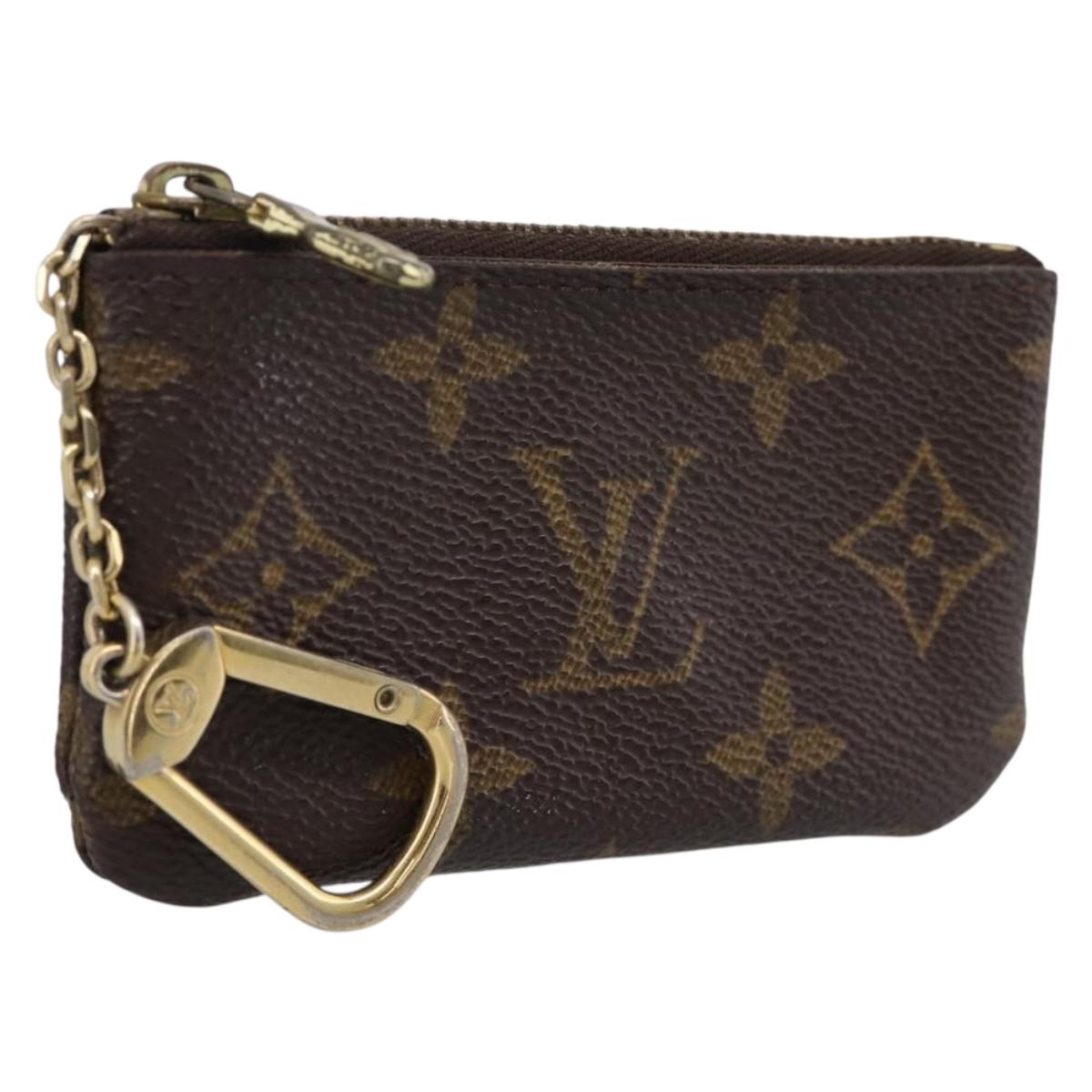 LOUIS VUITTON Monogram Pochette Cles Coin Purse M60033 LV Auth 197563