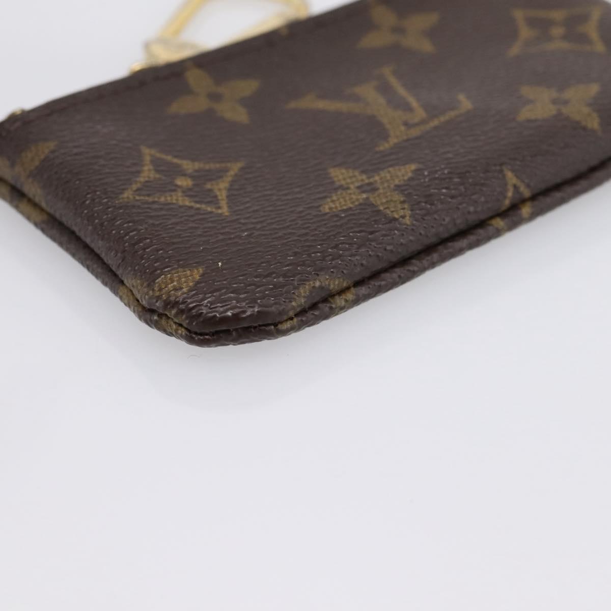 LOUIS VUITTON Monogram Pochette Cles Coin Purse M60033 LV Auth 197563