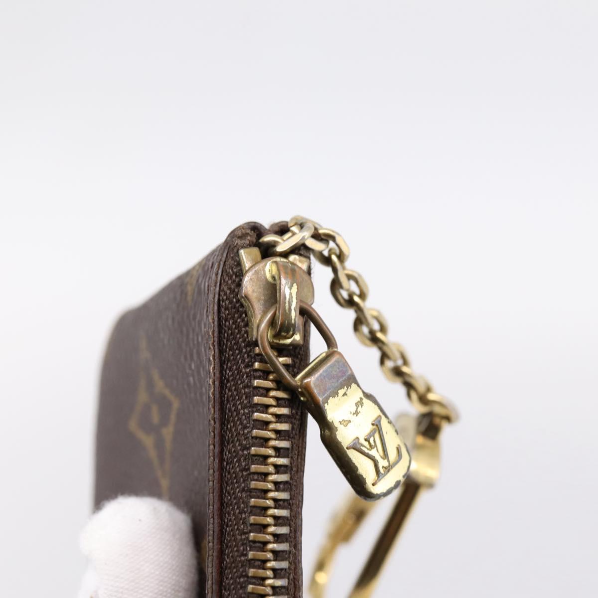 LOUIS VUITTON Monogram Pochette Cles Coin Purse M60033 LV Auth 197563
