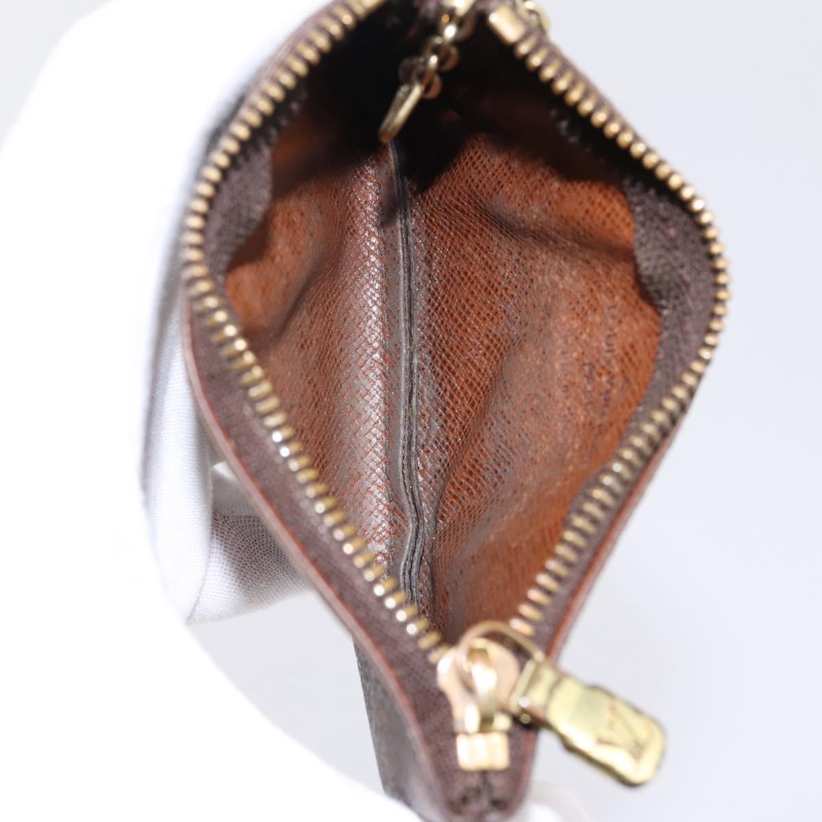 LOUIS VUITTON Monogram Pochette Cles Coin Purse M60033 LV Auth 197563