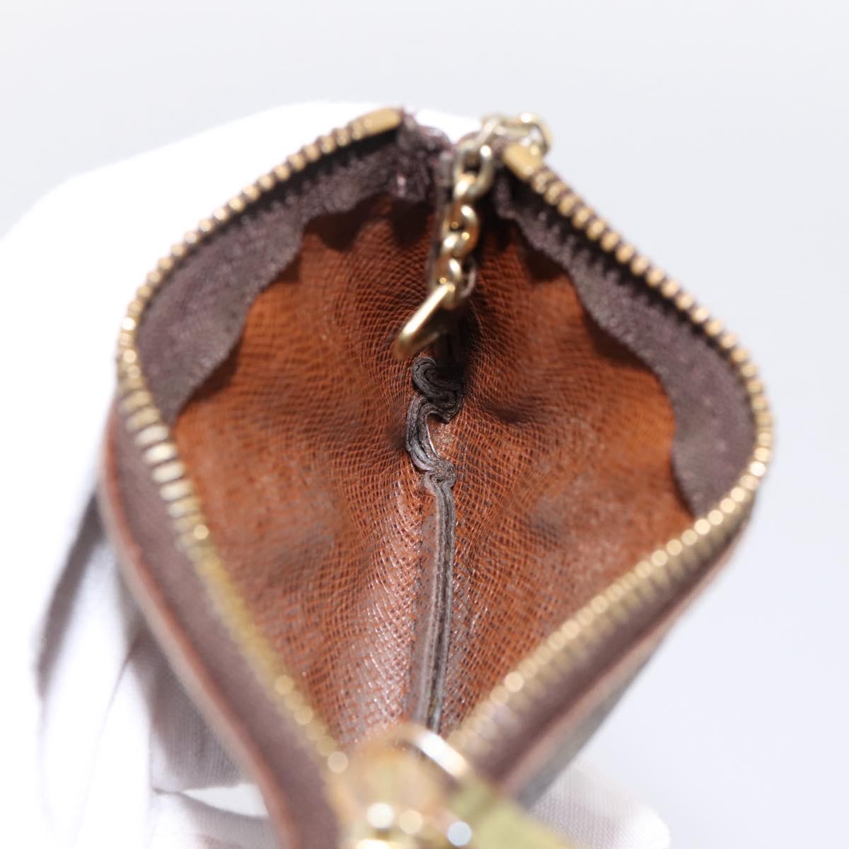 LOUIS VUITTON Monogram Pochette Cles Coin Purse M60033 LV Auth 197563