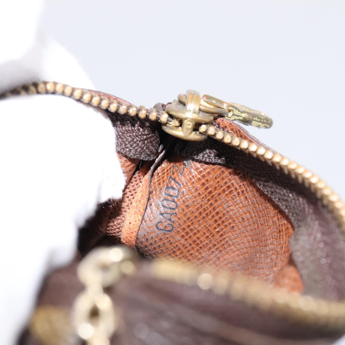 LOUIS VUITTON Monogram Pochette Cles Coin Purse M60033 LV Auth 197563