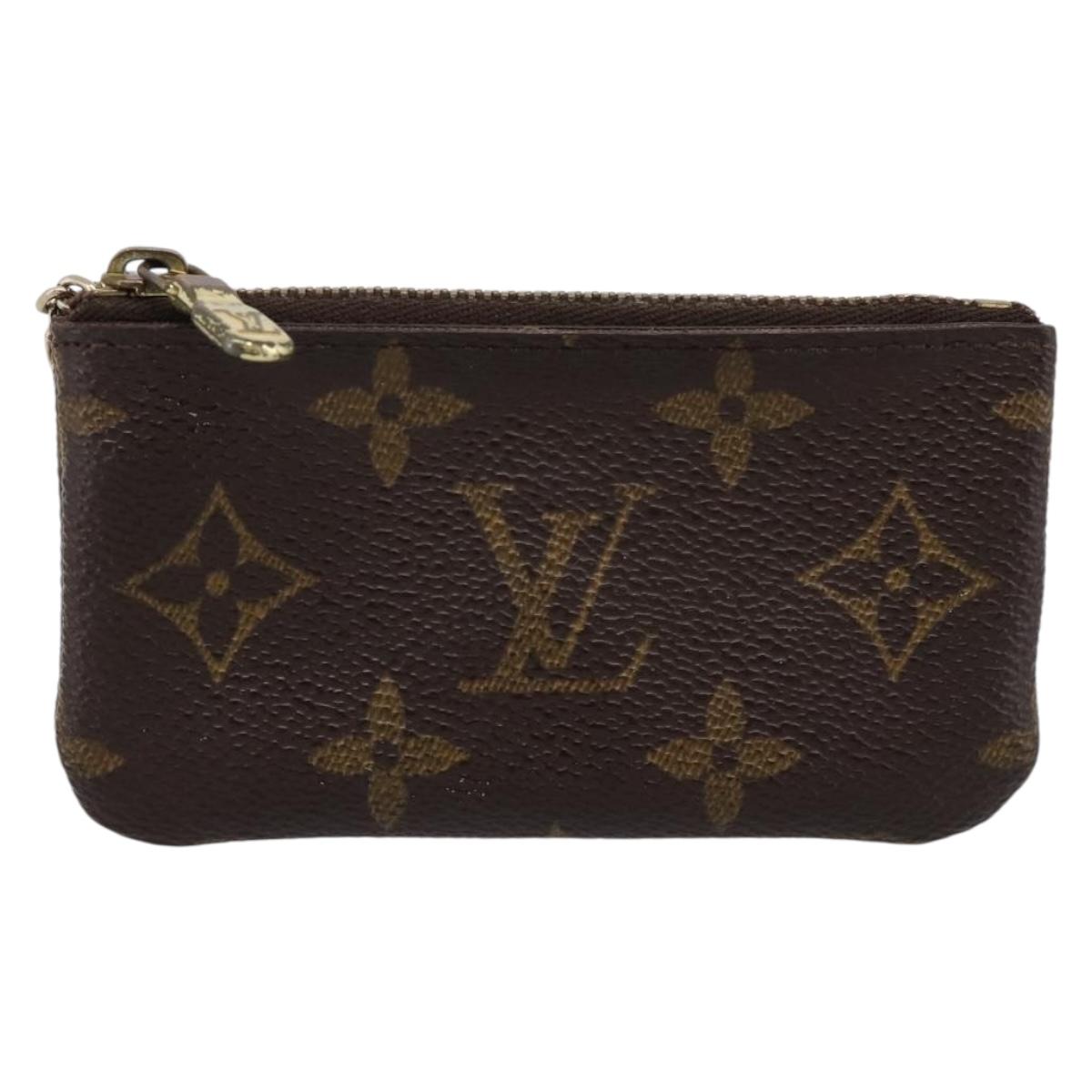 LOUIS VUITTON Monogram Pochette Cles Coin Purse M60033 LV Auth 197563
