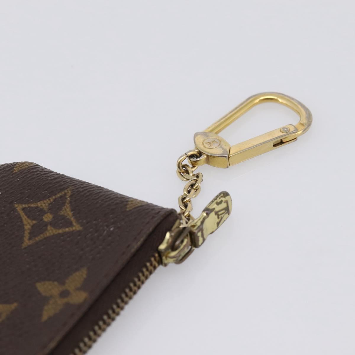 LOUIS VUITTON Monogram Pochette Cles Coin Purse M60033 LV Auth 197563