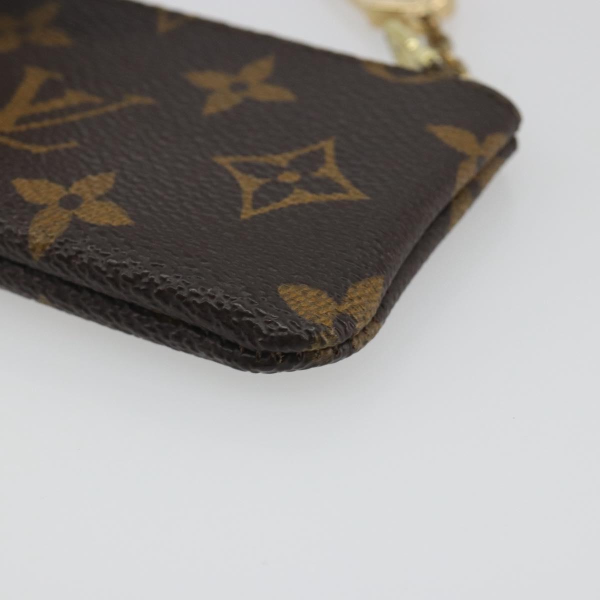 LOUIS VUITTON Monogram Pochette Cles Coin Purse M60033 LV Auth 197564