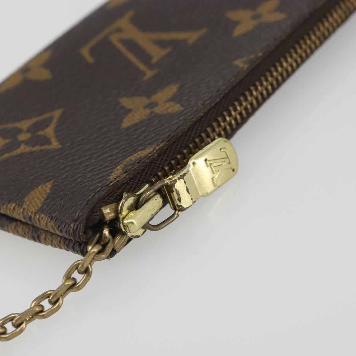 LOUIS VUITTON Monogram Pochette Cles Coin Purse M60033 LV Auth 197564
