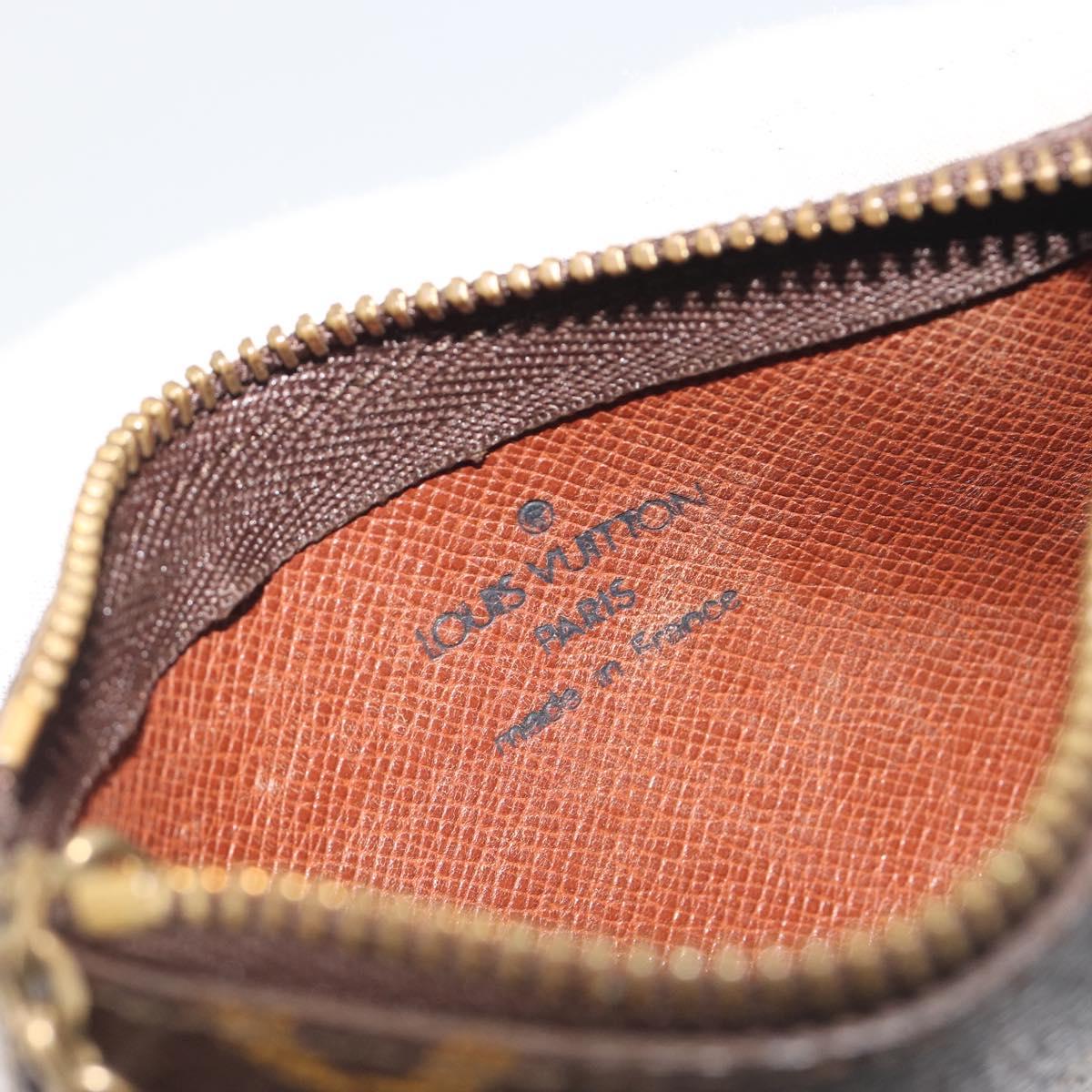 LOUIS VUITTON Monogram Pochette Cles Coin Purse M60033 LV Auth 197564