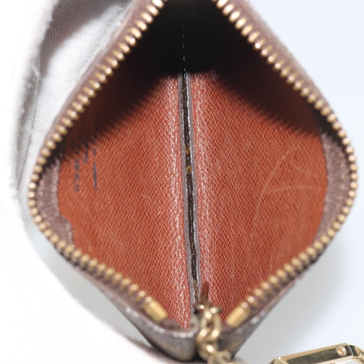 LOUIS VUITTON Monogram Pochette Cles Coin Purse M60033 LV Auth 197564