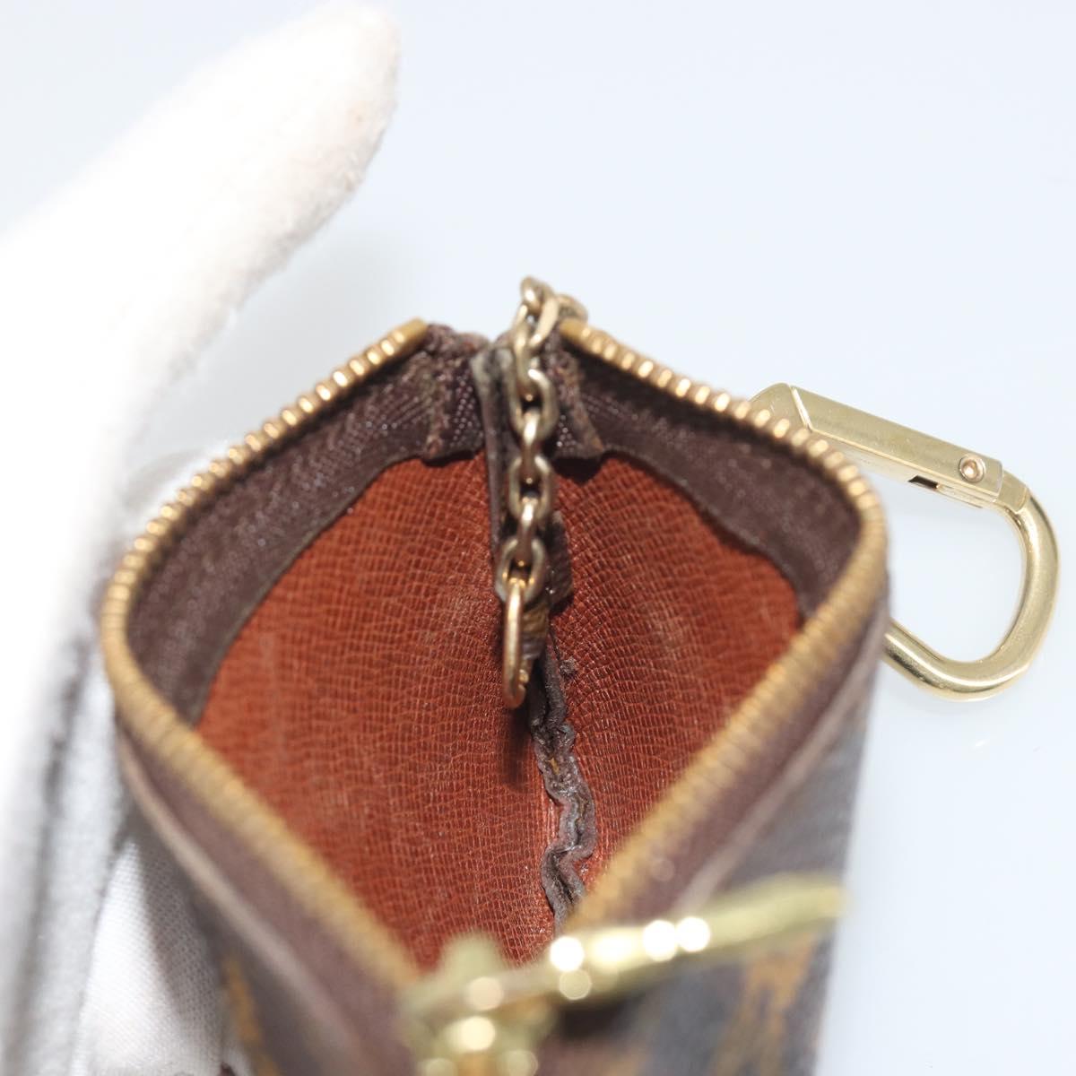 LOUIS VUITTON Monogram Pochette Cles Coin Purse M60033 LV Auth 197564