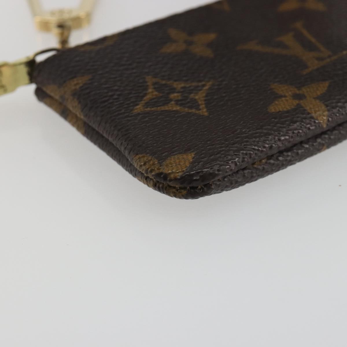 LOUIS VUITTON Monogram Pochette Cles Coin Purse M60033 LV Auth 197564
