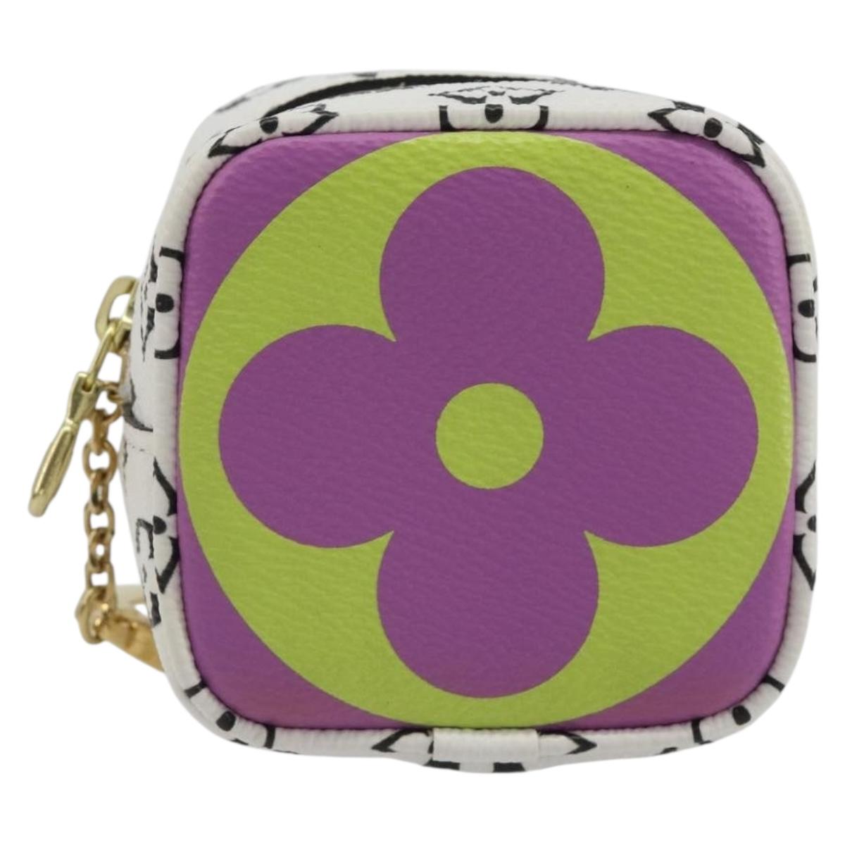 LOUIS VUITTON Monogram Giant Porte Monnaie Cube Multicolor M67669 Auth 197571M