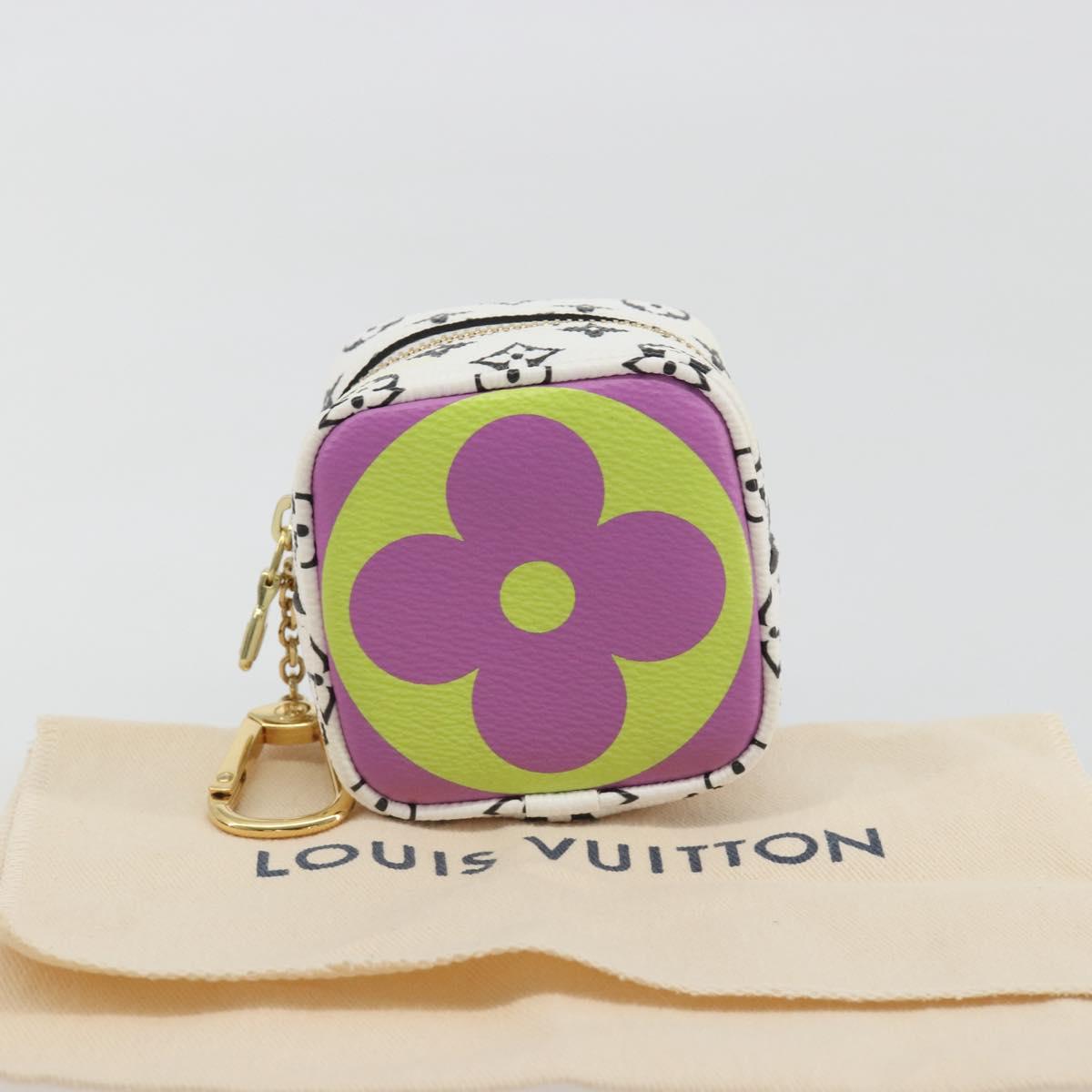 LOUIS VUITTON Monogram Giant Porte Monnaie Cube Multicolor M67669 Auth 197571M