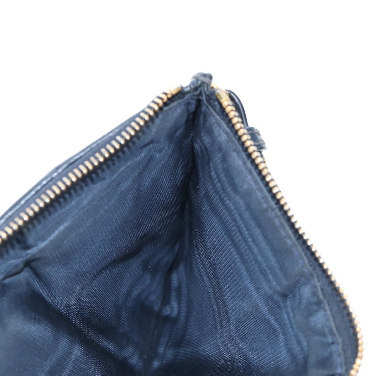 Christian Dior Trotter Canvas 30 Montaigne Diorissimo Bag Navy Gold Auth 197573M