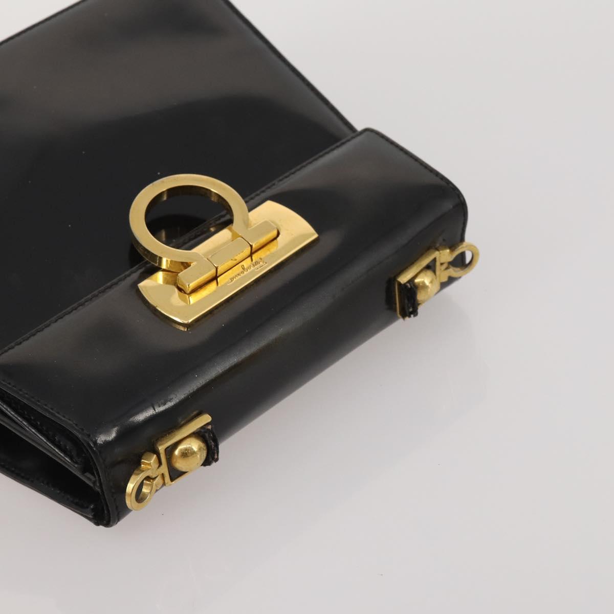 Salvatore Ferragamo Bag Leather Nylon 3 Set Black Yellow white Auth 197582
