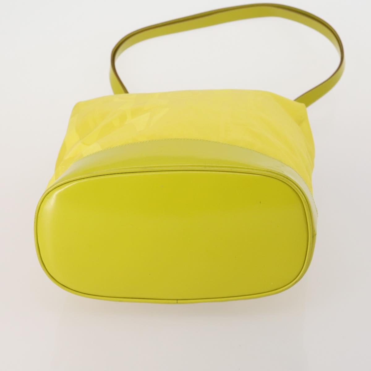 Salvatore Ferragamo Bag Leather Nylon 3 Set Black Yellow white Auth 197582