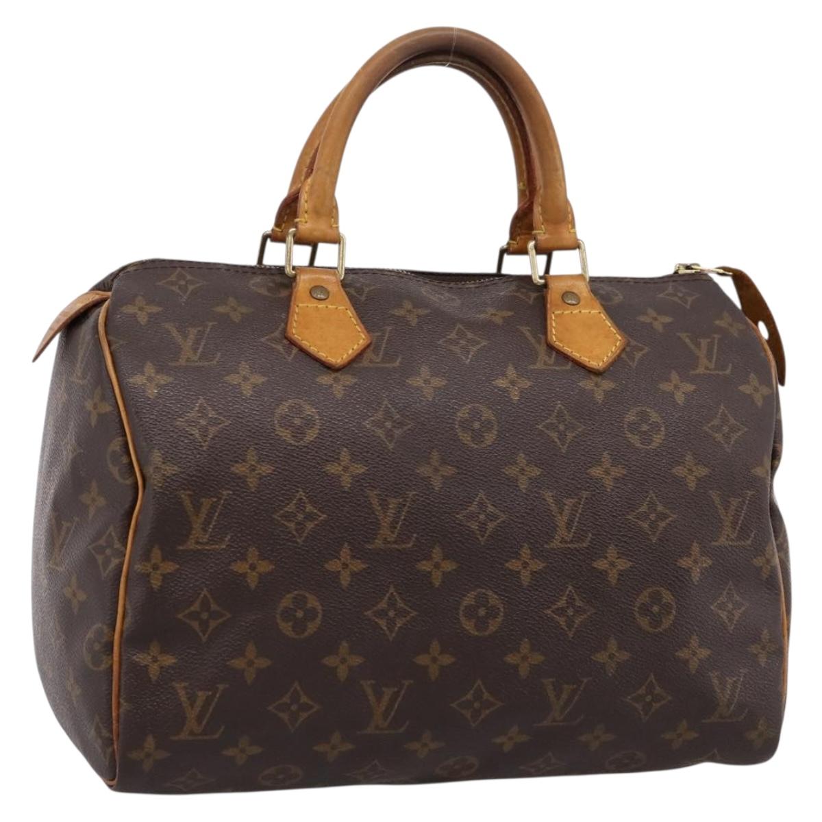 LOUIS VUITTON Monogram Speedy 30 Hand Bag M41526 LV Auth 197604