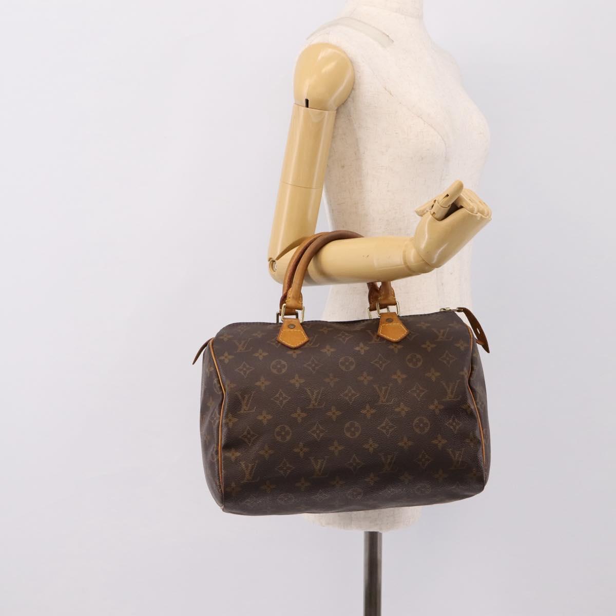 LOUIS VUITTON Monogram Speedy 30 Hand Bag M41526 LV Auth 197604