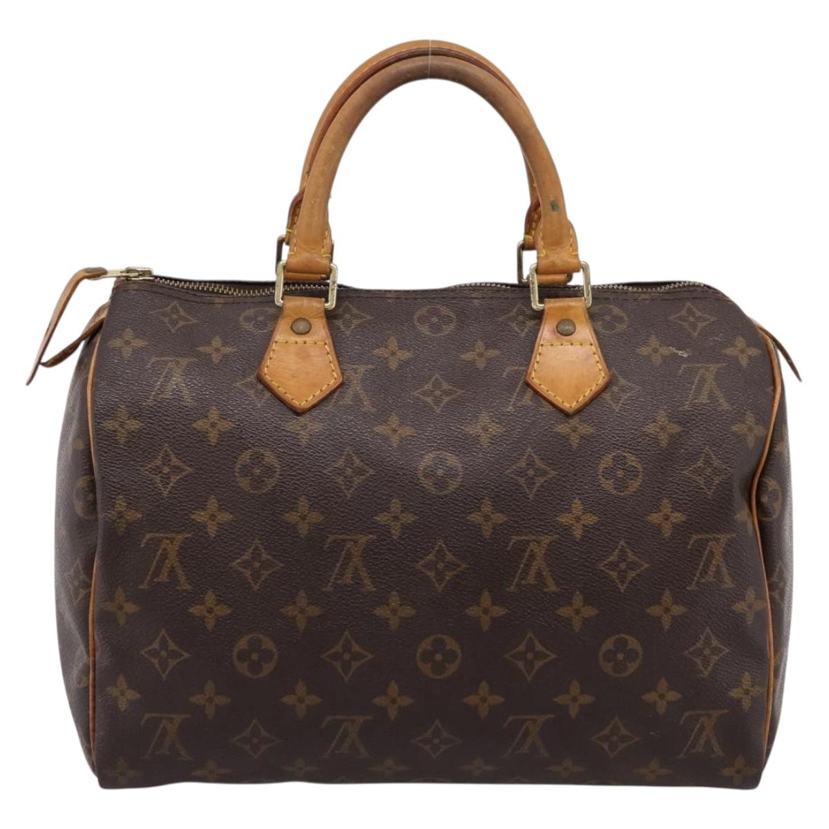 LOUIS VUITTON Monogram Speedy 30 Hand Bag M41526 LV Auth 197604