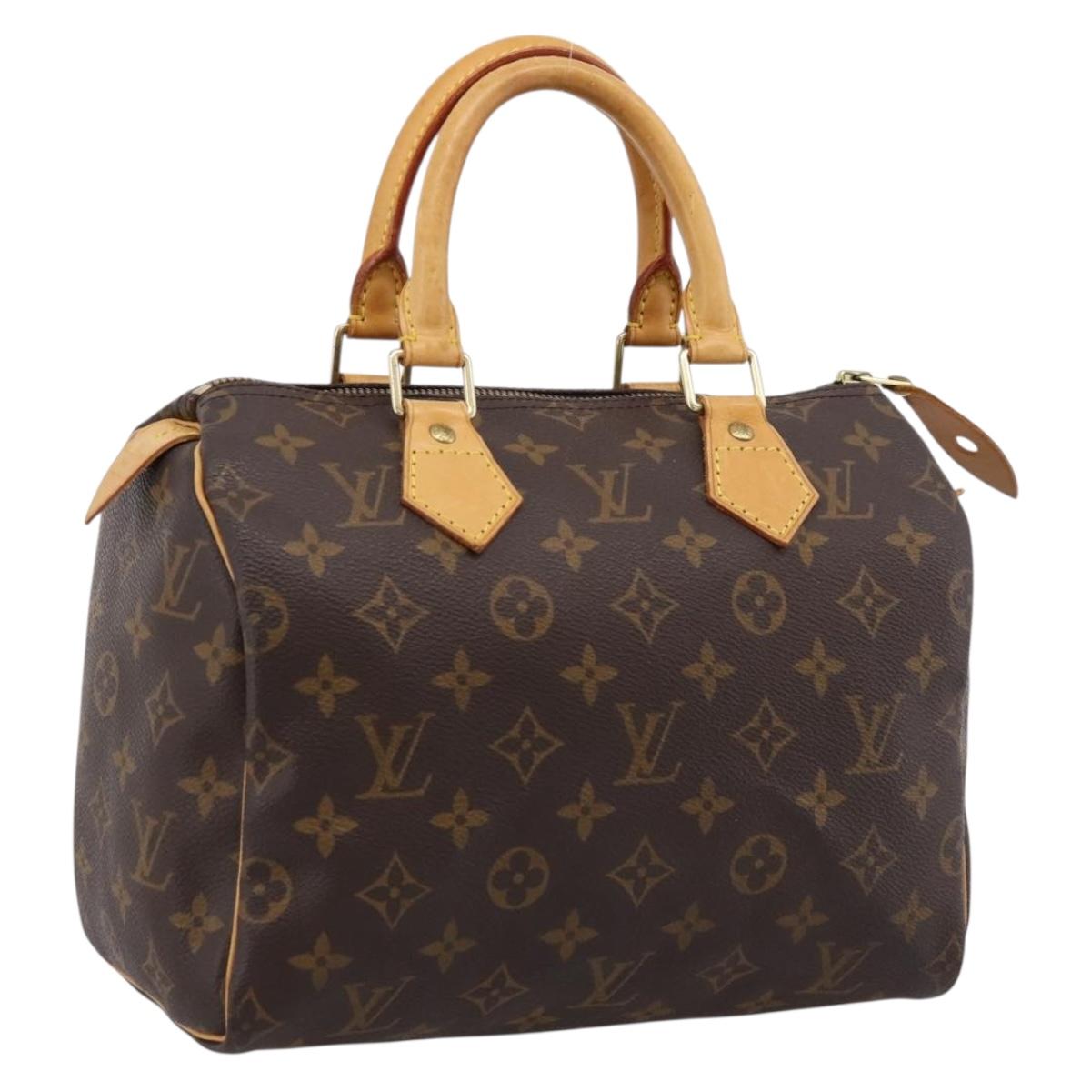 LOUIS VUITTON Monogram Speedy 25 Hand Bag M41528 LV Auth 197621